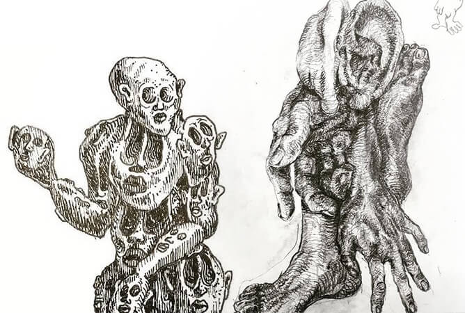 講師示範創作
